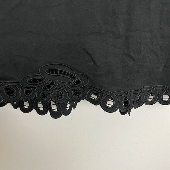 Talbots Woman’s Black A-line Dress Lace Trim Sleeveless Size 8 - Picture 3 of 6